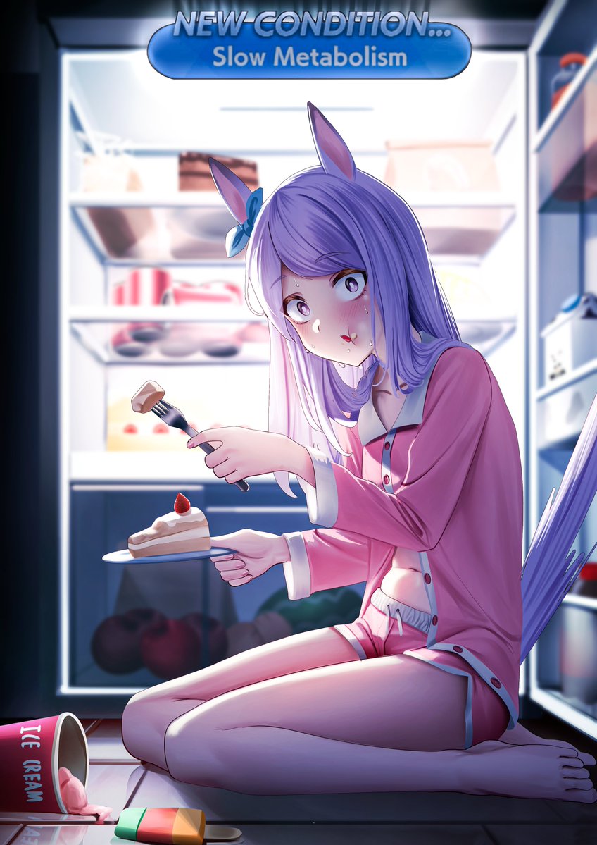 Mcqueen (on diet) can't resist her Temptation Sensation.
#mejiromcqueen #umamusume #ウマ娘