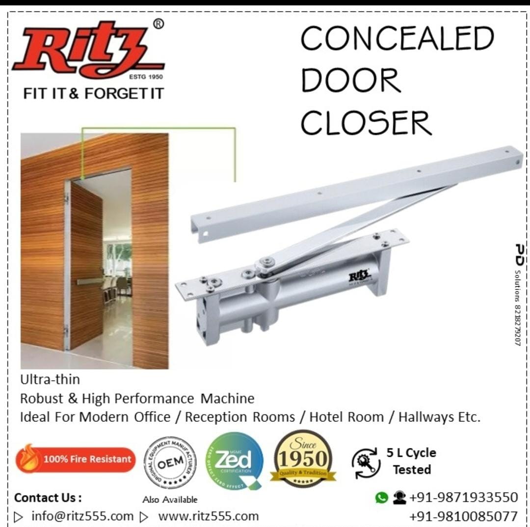 Dealers &amp; Distributors Enquiries Solicited

RITZ METAL WORKS

Contact : +919810085077, +919871933550

Enquiry For via whatsapp click
bit.ly/OMMEDIA_919810…

EMAIL ID:- ritz555india@gmail.com

WEB :- ritzdoorcloserindia.com

INSTAGRAM RITZ :-instagram.com/ritzmetalworks…