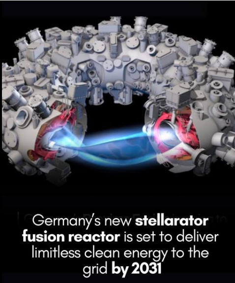 Rainmaker1973's tweet photo. This new fusion reactor could power the entire planet by 2030 — without carbon, waste, or meltdown risks. 

Meet Stellaris, the future of clean energy.

A Munich-based startup, Proxima Fusion, is turning heads in the race for clean energy with its newly unveiled design for Stellaris — a commercial stellarator-based fusion reactor that could bring limitless, carbon-free electricity to the grid by the 2030s.

 pun out of the prestigious Max Planck Institute for Plasma Physics, Proxima’s concept aims to solve fusion’s biggest challenge: maintaining a stable, continuous reaction. Unlike current fusion efforts that often rely on tokamak designs prone to instability, Stellaris uses a complex web of superconducting magnets to control plasma without relying on unstable internal currents.