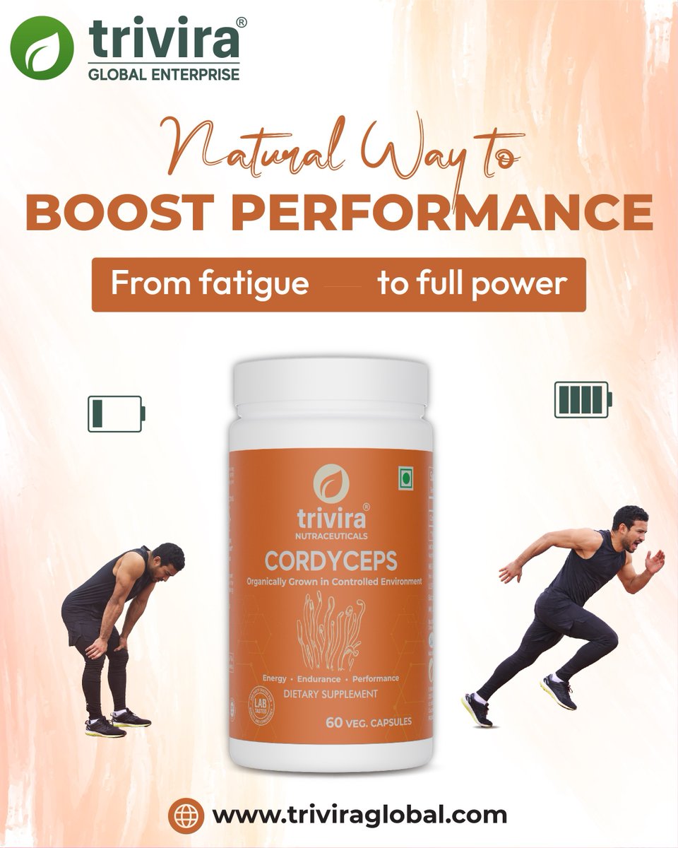 TriviraGlobal's tweet photo. Boost your energy the natural way ⚡🌿
Feeling tired and low on stamina? It’s time to power up with Cordyceps — designed to support energy, endurance, and overall performance. From fatigue to full power, keep going stronger every day. 💪
🛒 Order now!
📞 94261 11444. https://t.co/UcJY67HfOF