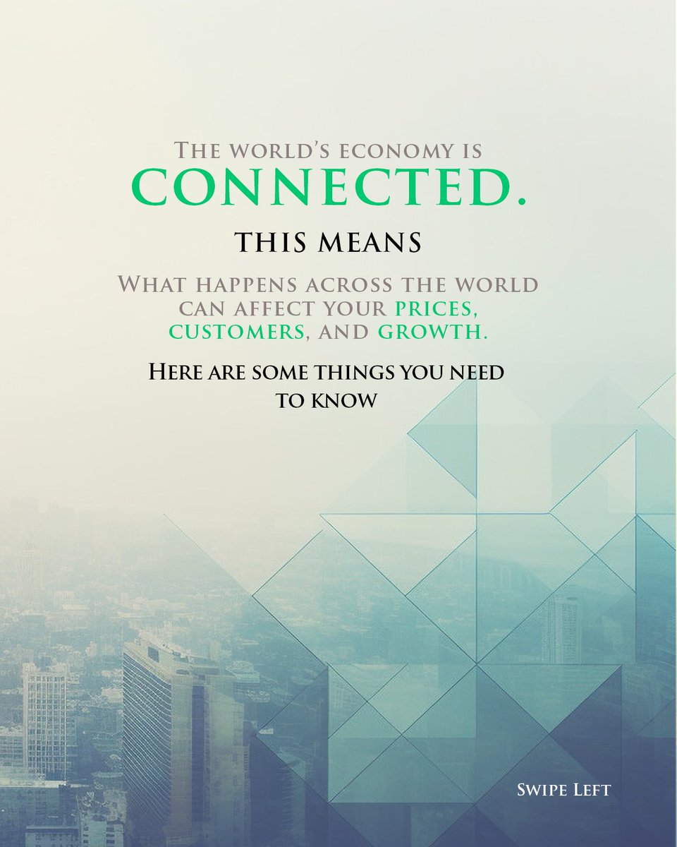 tbgrowthnetwork's tweet photo. *A Thread*

Your business may be local, but the forces shaping it are global.

Inflation
Currency fluctuations
Technology
Customer behavior

These factors influence how businesses grow or struggle.

This thread explains what every business owner should understand today. https://t.co/iqJqSJL24N