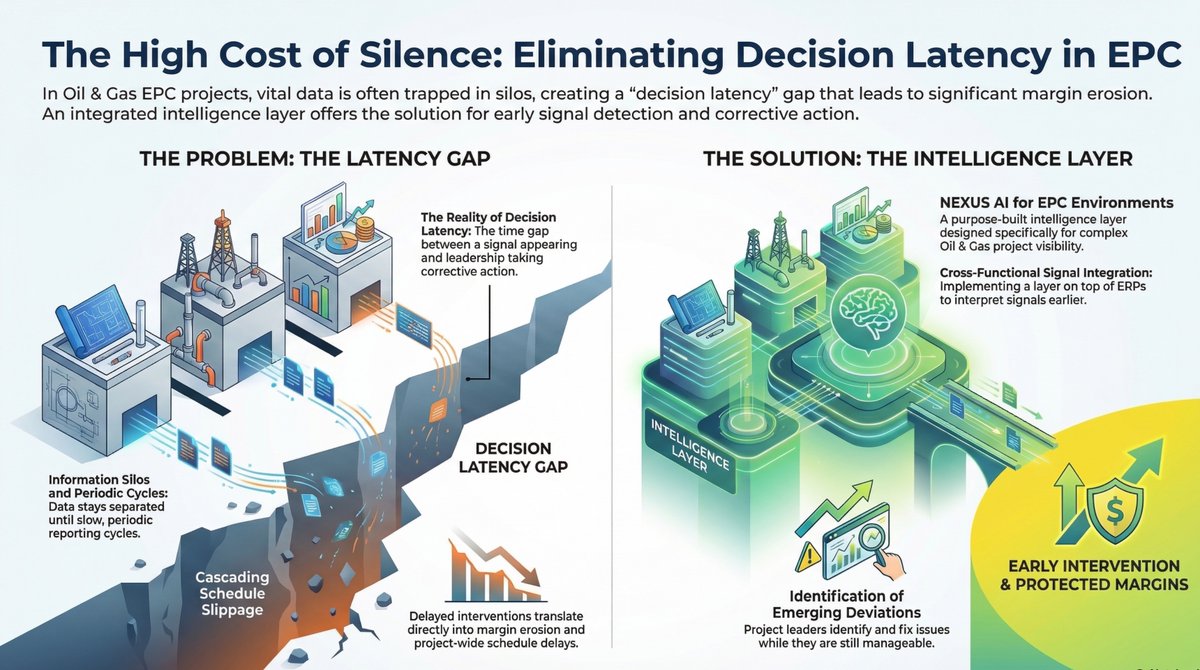 366PiTech's tweet photo. In multi-project EPC environments, decision latency can quietly translate into margin erosion and much more.

https://t.co/BdL65R5vjG

#DigitalTransformation #OilandGas #EnterpriseTech #ProjectManagement https://t.co/rWehmOl0BW