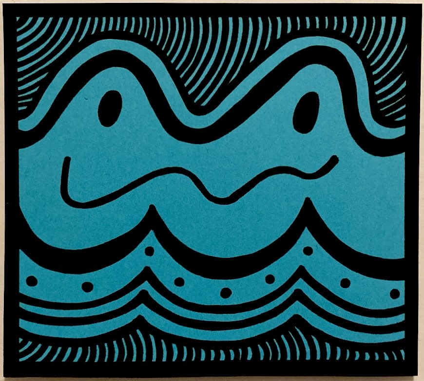 Everyday automatic #814

3/10/2026

“Rescued Frog”

oil paint sharpie; handcut cardstock