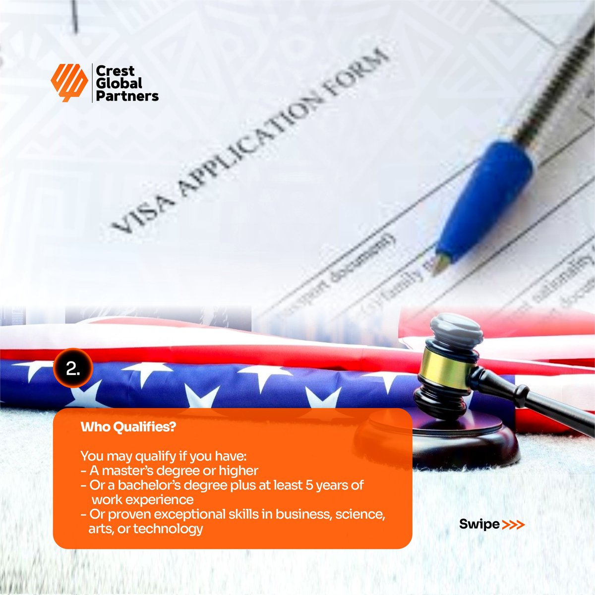 CGPLimited_'s tweet photo. If you have strong qualifications or exceptional skills, the U.S. EB-2 visa may be your legal pathway to live and work permanently in the United States.
Interested? Talk to us today!
📞 📲 +234 703 965 6468
#EB2Visa #USImmigration #GreenCard #CrestGlobalPartners #Japa https://t.co/vF9bvs64s7