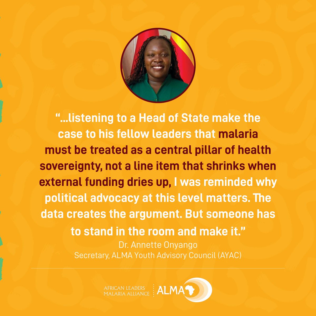 African Leaders Malaria Alliance (ALMA) tweet media