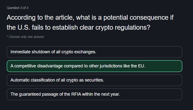 CERTIK Quest Answer
U.S. Crypto Legislation Progress
B
D
B
skynet.certik.com/quest/us-crypt…