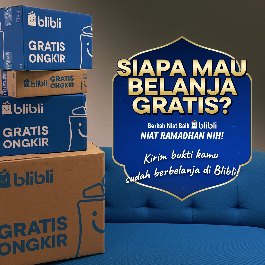 mau Belanja Gratis senilai total Rp1,000,000,- utk 10 org beruntung?!🛍️berkah niat baik Blibli nih!             

caranya:         
• Quote Tweet ini dengan bukti kamu sudah pernah berbelanja di Blibli 
• FOLLOW <a href="/bliblidotcom/">Blibli</a>
+ RT, LIKE dan SAVE tweet ini
• Pemenang acak!