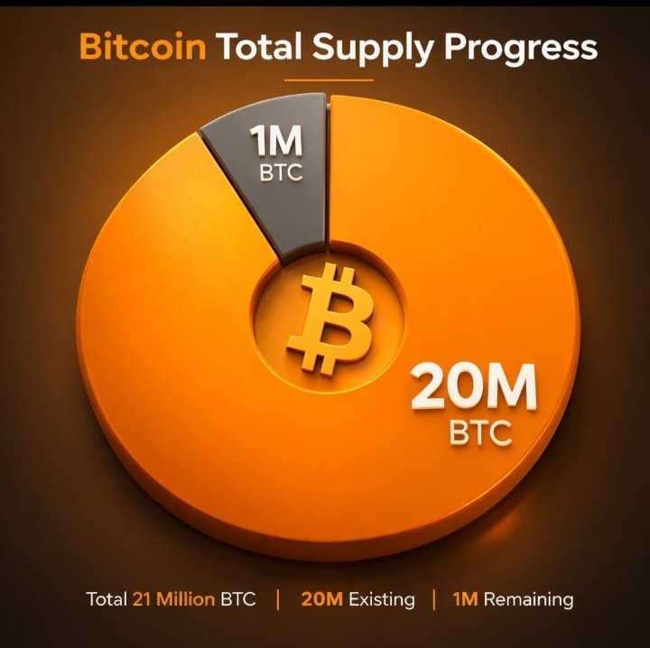 DUNGKYO79's tweet photo. Thế giới đã mất 6.267 ngày để khai thác được 20 triệu BTC  và sẽ mất thêm 114 năm nữa chỉ để khai thác 1 triệu BTC cuối cùng https://t.co/PNKGVZucmz