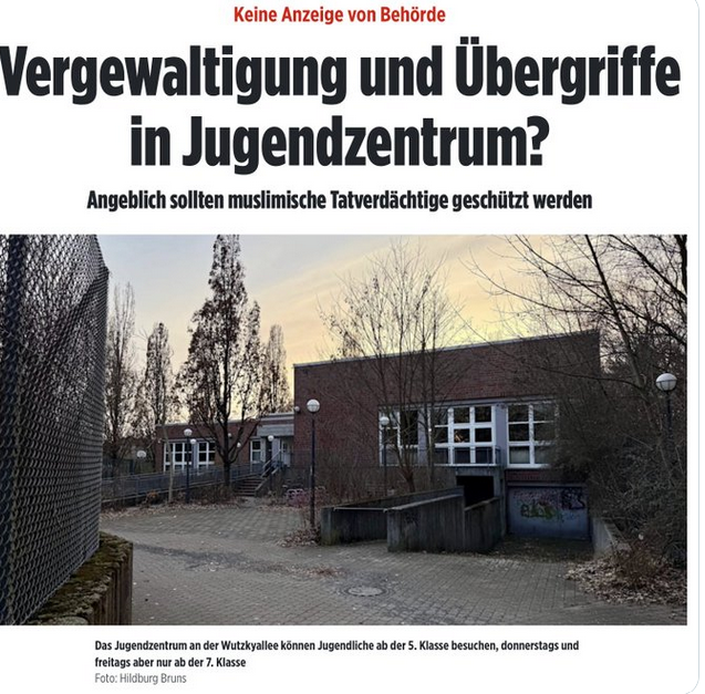 Wir haben nun unser Rottenham

-9 Araber vergewaltigen 16 Jähriges Mädchen, erpressen sie mit dem Video
-Jugendzentrumleitung schaut weg, man wolle keinen Rassismus fördern
-Auch die Politik schaut weg, selbiges

Haben wir damit unser Rottenham ?