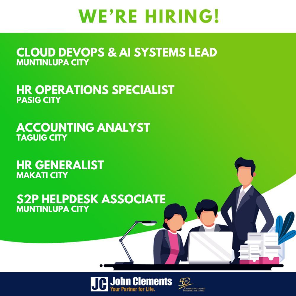 johnclementsph's tweet photo. 🚨 Multiple Job Openings Available – Apply Today!

Looking for your next opportunity! Explore the #urgentjobs below and find the one that matches your skills and career goals.

🔎 View in our Bio!

#NowHiring #JobOpeningsPH #CareerOpportunities #ApplyNowPH #JobAlert https://t.co/71Ore8Cn0C
