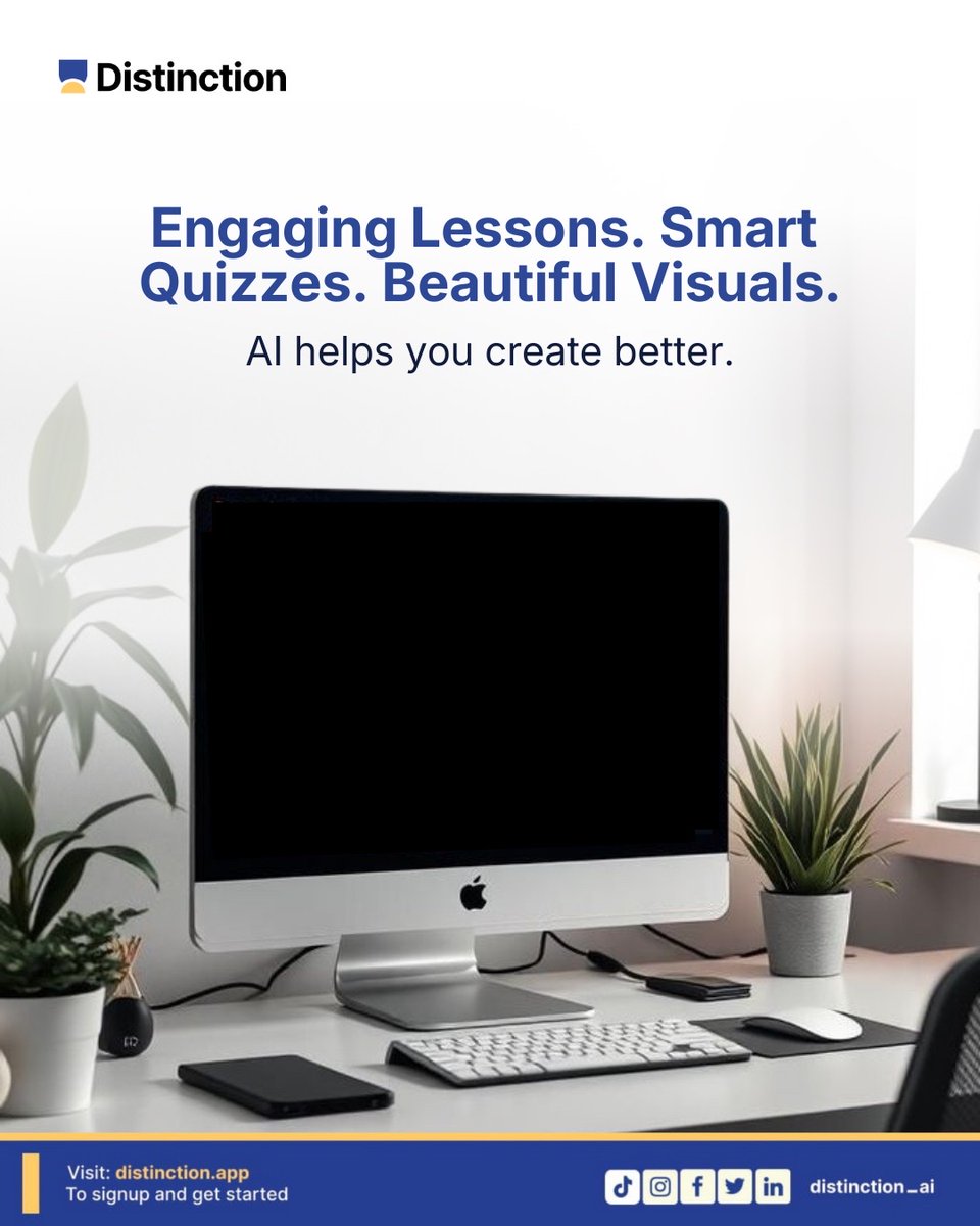 Distinction AI tweet media