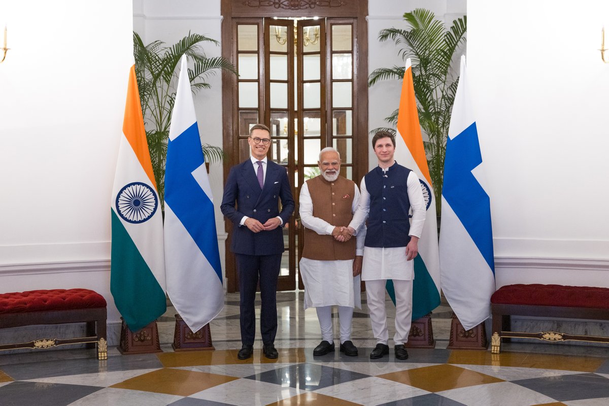 iceye_global's tweet photo. ICEYE CEO @rmodrzewski was honored to join President @alexstubb as part of the Finnish delegation during the visit to India.

It was a privilege to meet with the Prime Minister @narendramodi and discuss how space tech can strengthen national security, resilience, and innovation. https://t.co/HbZoOupzQ5