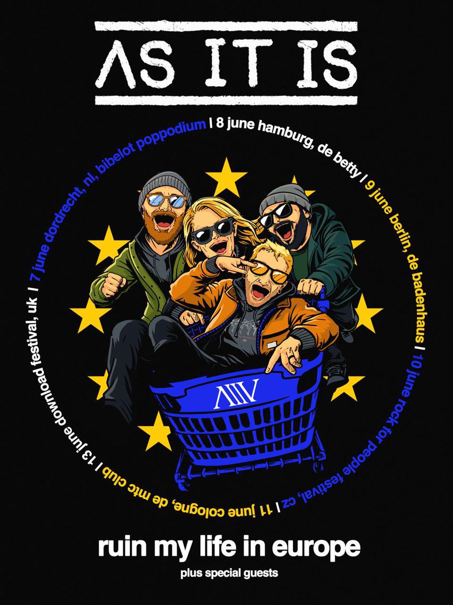 EUROPE! Excited to announce we’re playing a handful of headline shows in Germany &amp; The Netherlands around Rock For People &amp; Download. It’s been too long. 🇩🇪🇳🇱🇨🇿🇬🇧

Tickets on sale Friday 13 March 10am local time.