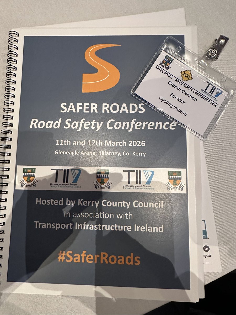 ciarancannon's tweet image. Delighted to be representing the 26,000 members of @CyclingIreland at the superb “Safer Roads” conference organised by @DeclanTKeogh &amp;amp; his colleagues at @countykerry. It has become the premier assembly of road safety advocates &amp;amp; experts in Ireland. #roadsafetyreforms #visionzero