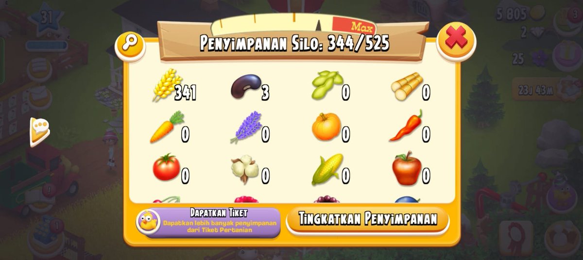 Apl_ndi's tweet photo. Lvl 31
Barn 1050
Silo 500

Siapkan email, 20k https://t.co/sJwKYbqxNl