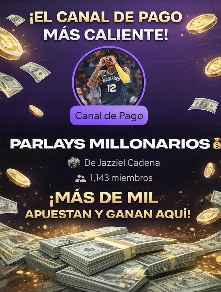 jazziel_cadenaa's tweet photo. 🚨 SOLO NOS FALTA 1 🚨

Giddey triple-doble ✅
Luka triple-doble ✅

Ahora todo depende del Manchester City…

Esta jugada paga CUOTA 56 💰
$5,000 ➝ $280,000

Más de 1,100 personas del canal privado son testigos de la racha que estamos teniendo… esto puede ser HISTÓRICO.

Dejen su 🔥 en comentarios,
LIKE ❤️ y REPOST 🔁 para mandar buena vibra. 

Al azar si ganamos daré 💵 entre todos los que apoyan 💪🏻

Si pega el City… lo vamos a celebrar todos.