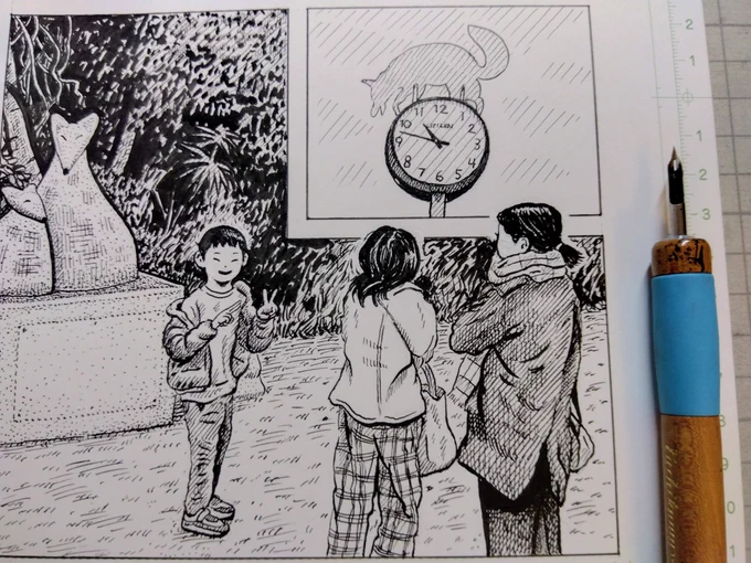 漫画、少しずつ描いています。 