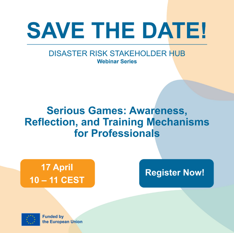 BPREPARED_EU's tweet image. Discover how interactive tools and game-based approaches can strengthen preparedness, collaboration and decision-making in disaster risk management.

👉 Register now and secure your place: cmine.eu/topics/35391/e….

#DisasterRiskReduction #SeriousGames #Preparedness #EUProjects