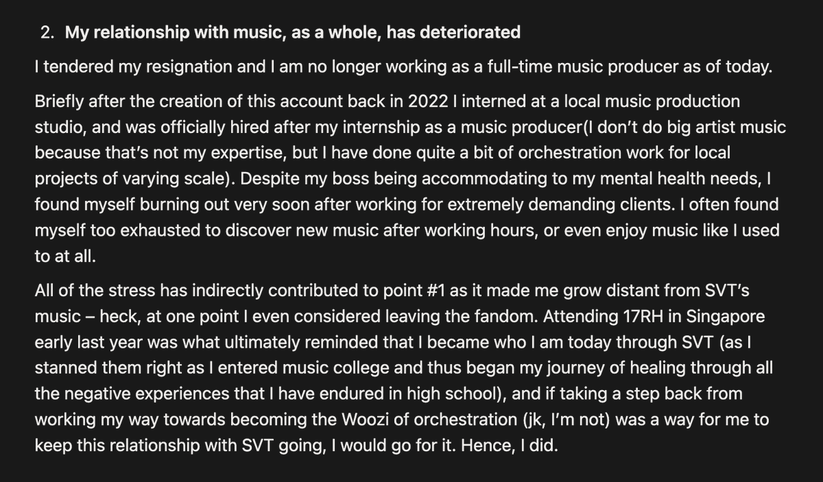 svtmusicnotes's tweet photo. CLOSED.

TL;DR - Due to several personal reasons, I have decided to put this account on an indefinite break. I will hopefully come back to present more SVT (and non-SVT related) content in the near future. https://t.co/FylVER7axi