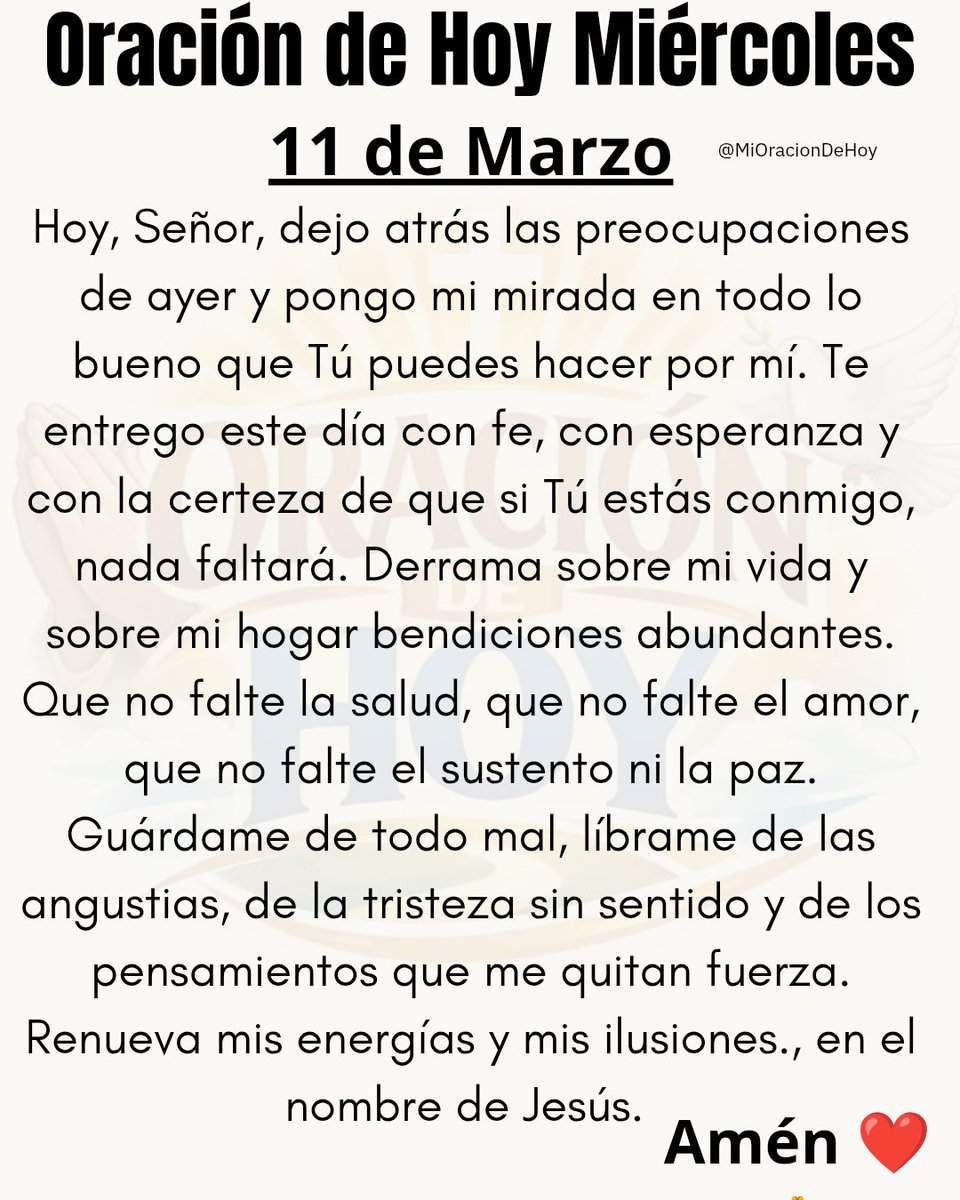 Oración del Día 🙏 tweet media