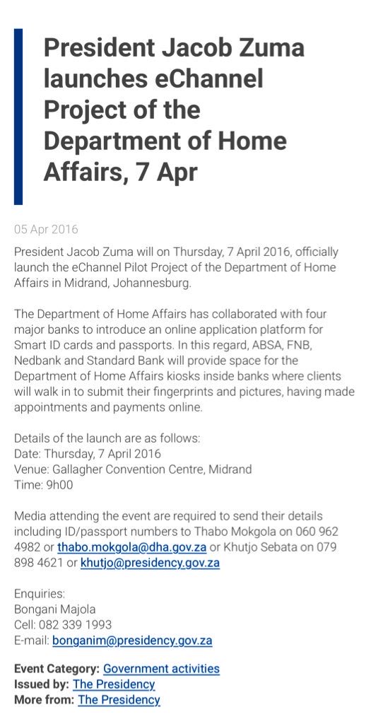 NoncebaMhlauli's tweet photo. Home Affairs Bank Kiosks were introduced 10 years ago under the ANC government. 

Definitely NOT a DA invention!! https://t.co/iWqS6f9rUT