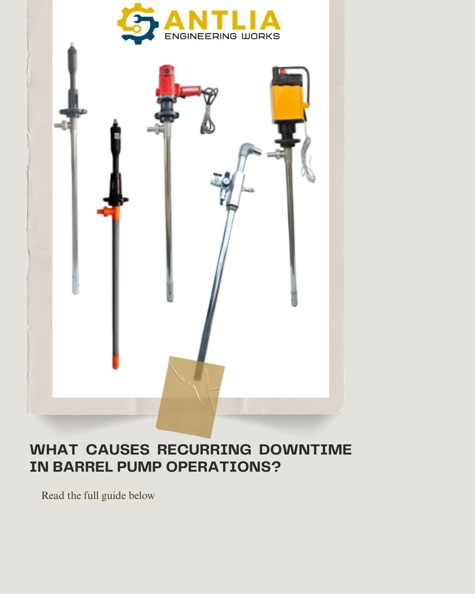AntliaWorks's tweet image. Don't let a "sticky floor" or fluid mismatch stall your operations. 
We’ve broken down the most common barrel pump failures and how to prevent them through better engineering design.

Read more: antliaworks.com/common-problem…
#Engineering #BarrelPumps #IndustrialMaintenance #AntliaWorks