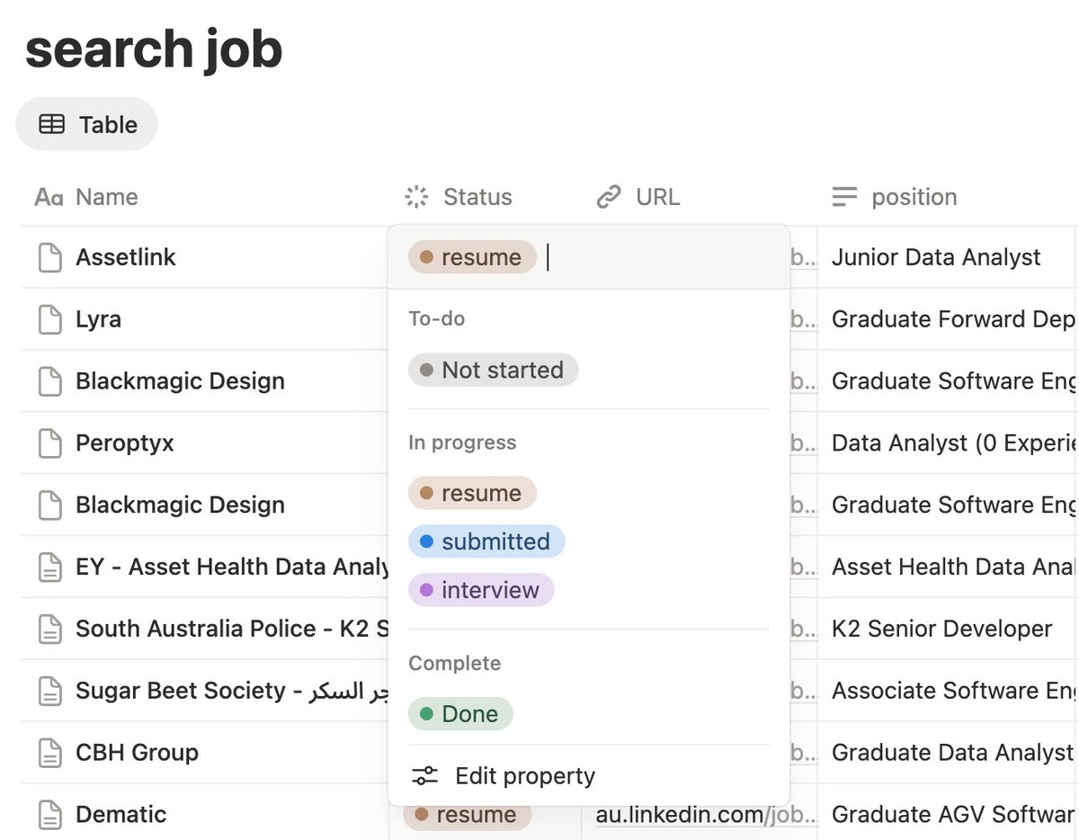 zouleying1's tweet photo. I built a small automatic skill to help with job searching: finding jobs + tailoring resumes automatically.
It saves me a lot of time. If it is helpful, feel free to try it and share feedback.
GitHub:
 https://t.co/QdEm7u3UYK
#jobsearch #resume #openclaw #tech #notion https://t.co/SGxJ05H78e