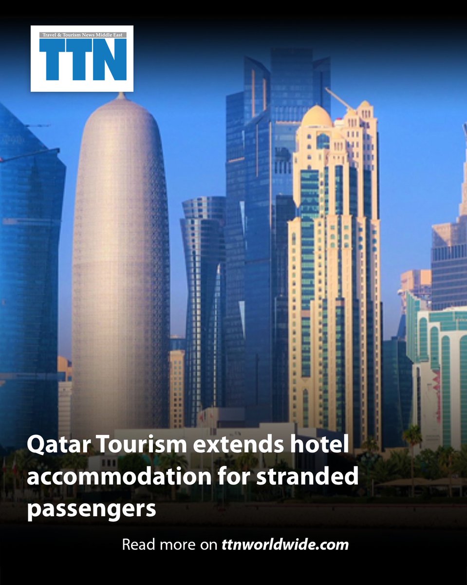 Qatar Tourism extended the temporary hotel accommodation for stranded passengers in the country for another week, allowing them to stay in a licensed hotel up to March 13, 2026.

#TTNews #qatar #tourism #conflict