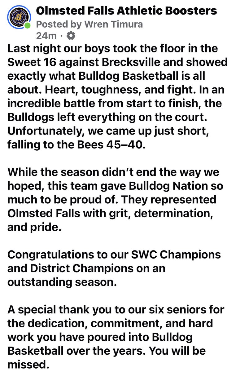 OF Athletic Boosters tweet media