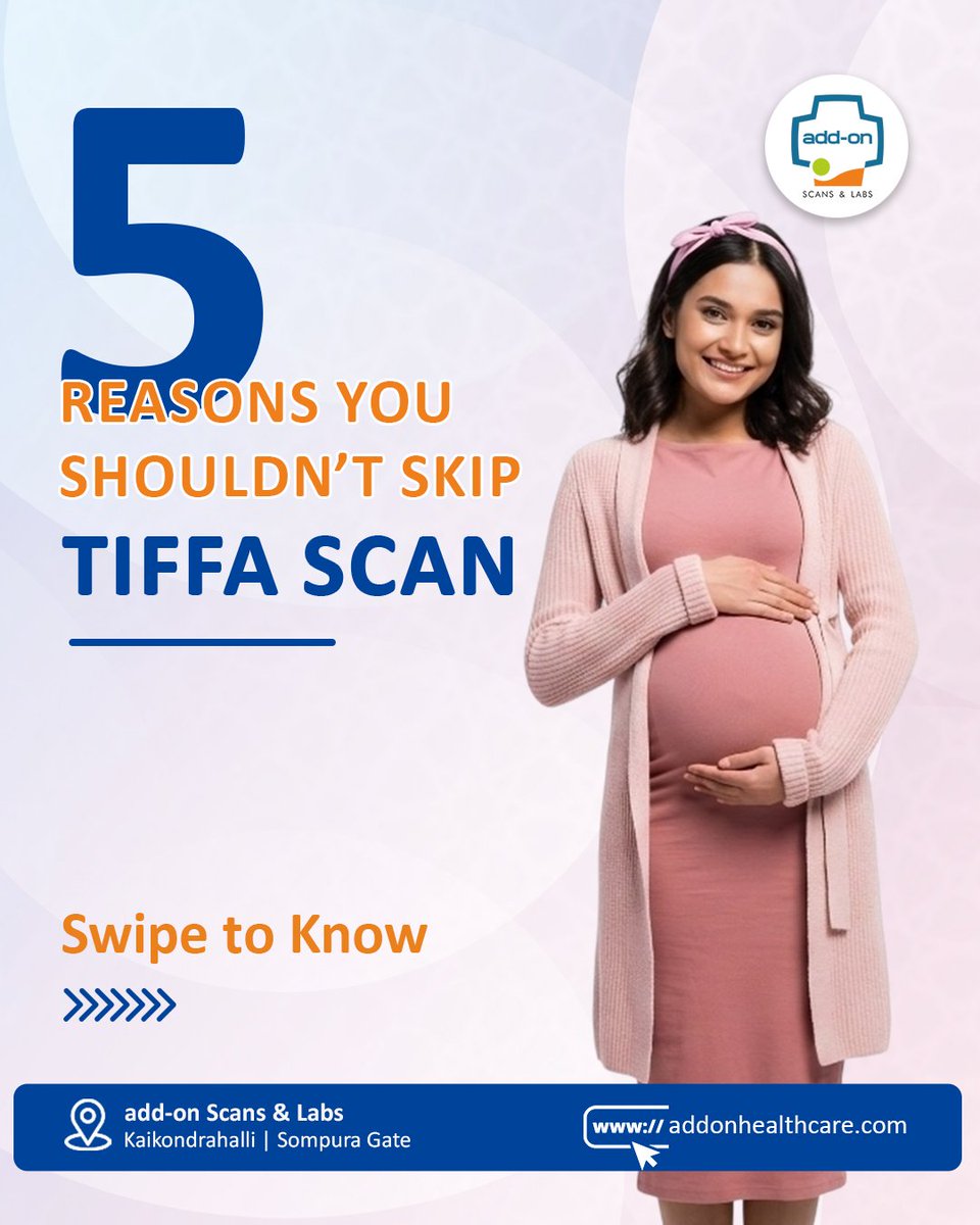 addonscans's tweet image. 𝟓 𝐑𝐞𝐚𝐬𝐨𝐧𝐬 𝐘𝐨𝐮 𝐒𝐡𝐨𝐮𝐥𝐝𝐧’𝐭 𝐒𝐤𝐢𝐩 𝐓𝐈𝐅𝐅𝐀 𝐒𝐜𝐚𝐧 👶🩺
#addonhealthcare #TIFFAScan #AnomalyScan #PregnancyCare #HealthyPregnancy
#KejriwalOnLPGShortage #Xiaomi17Series #NandriModi