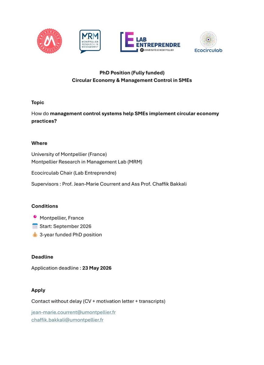 naturepath333's tweet photo. France fully funded phd https://t.co/XuNkuGccGJ