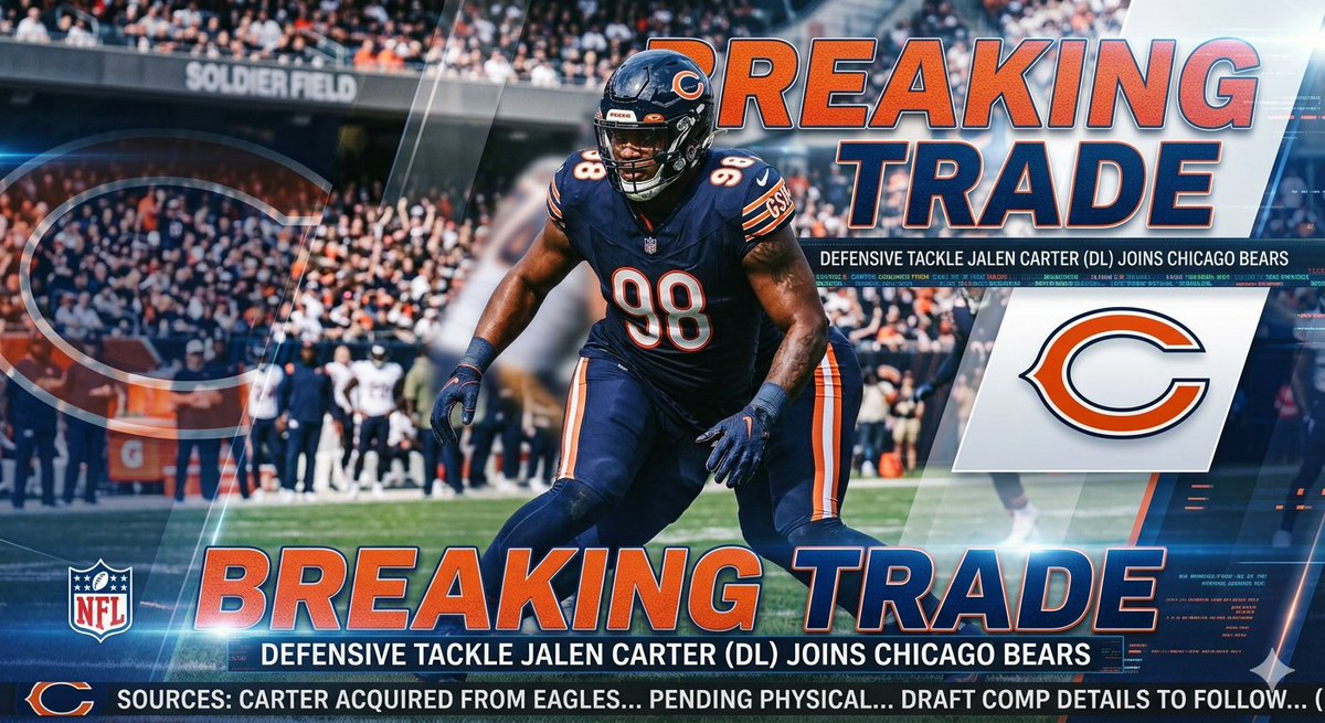 DFW_Snoop's tweet photo. #Bears and Jalen Carter talks heating up to start day 3 of FA.

I'm hearing that Chicago's trade package for the All-Pro DT will be similar to what they offered the Raiders for Maxx Crosby this past week. (2 1st round picks)

I expect Ryan Poles to make a big move sometime today. https://t.co/l2wgzLvJDf