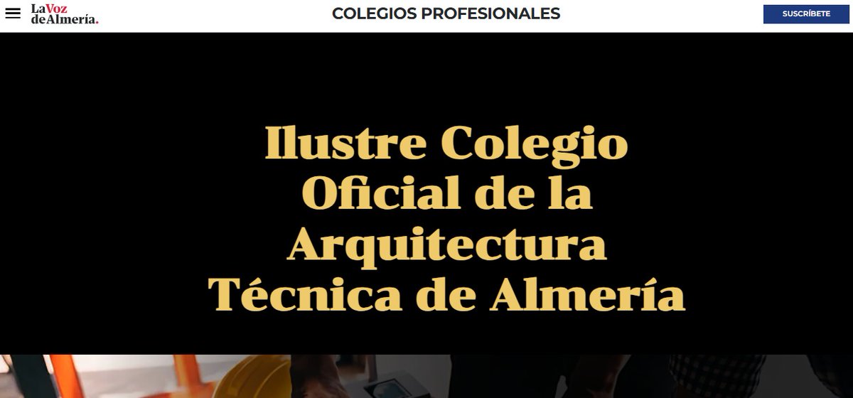 📰 Desde #COATAlmería os compartimos el X Anuario de los Colegios Profesionales de Almería, elaborado por <a href="/lavozdealmeria/">La Voz de Almería</a> y en el que aparece un reportaje sobre nuestro Colegio.
📖 Podéis consultar el anuario completo aquí:
lavozdealmeria.com/especiales/col…