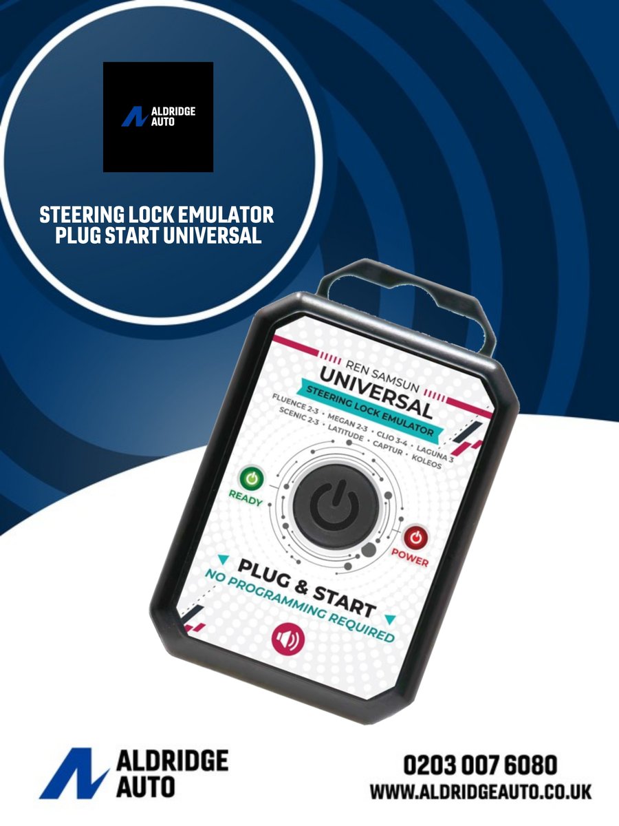 aldridgeauto_'s tweet image. 🚗🔧 Renault steering lock fault holding you up?

The Universal Plug Start Steering Lock Emulator for Renault ESL ELV with Lock Sound is now available from Aldridge Auto.

View it here 👇
aldridgeauto.co.uk/aldri-0395-ste…

#AutoLocksmith #Renault #SteeringLock #TradeOnly #AldridgeAuto