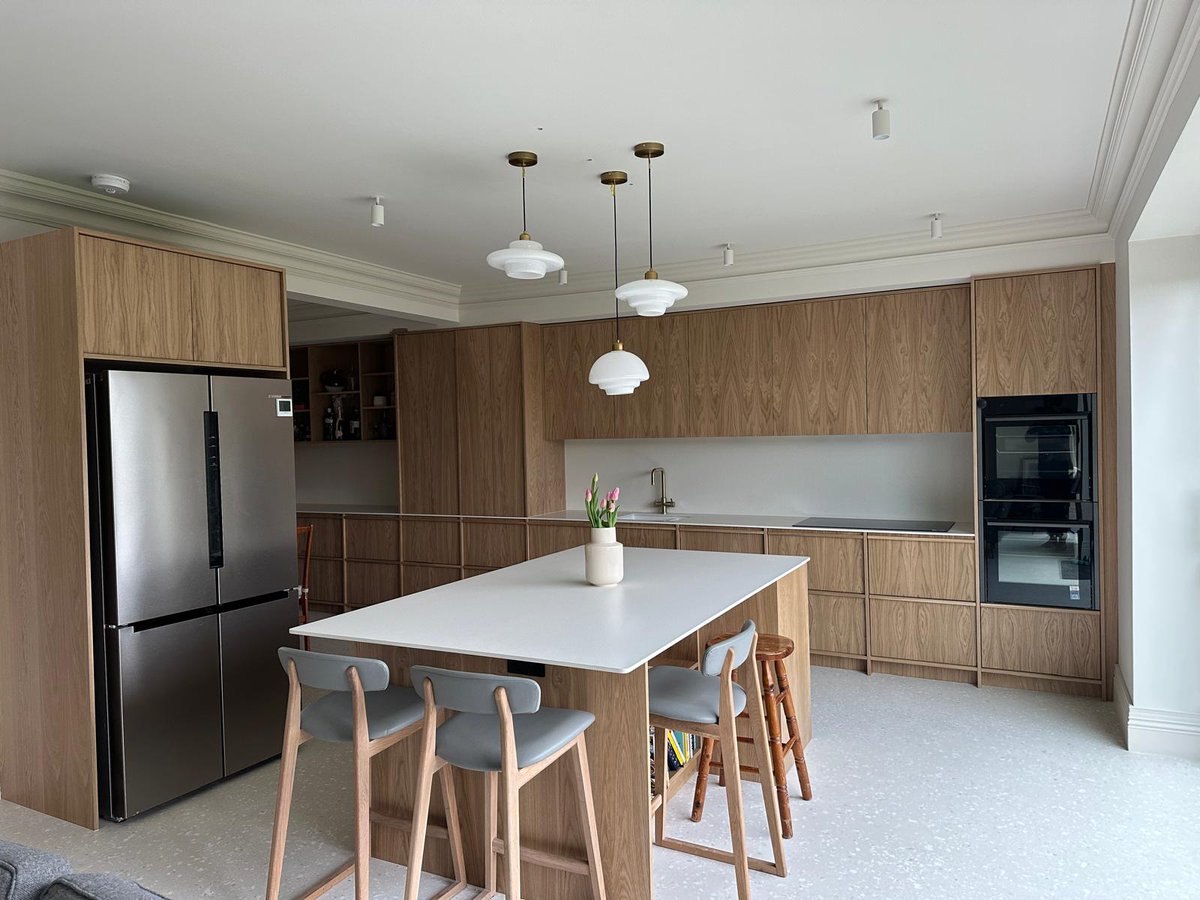 Flagship bespoke kitchen just completed in Leeds.

This is one of our new flagship kitchen projects completed in Leeds.

A fully bespoke Japandi inspired kitchen, designed in close cooperation with the client, then manufactured and installed by our team.

The brief was clear from