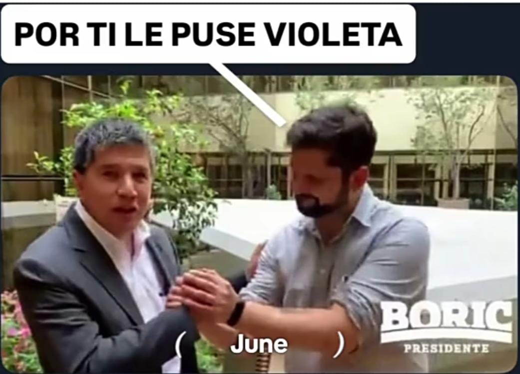 <a href="/JosebrioUC/">Jose Quiñones Covarrubias 38%</a> <a href="/GabrielBoric/">Gabriel Boric Font</a>