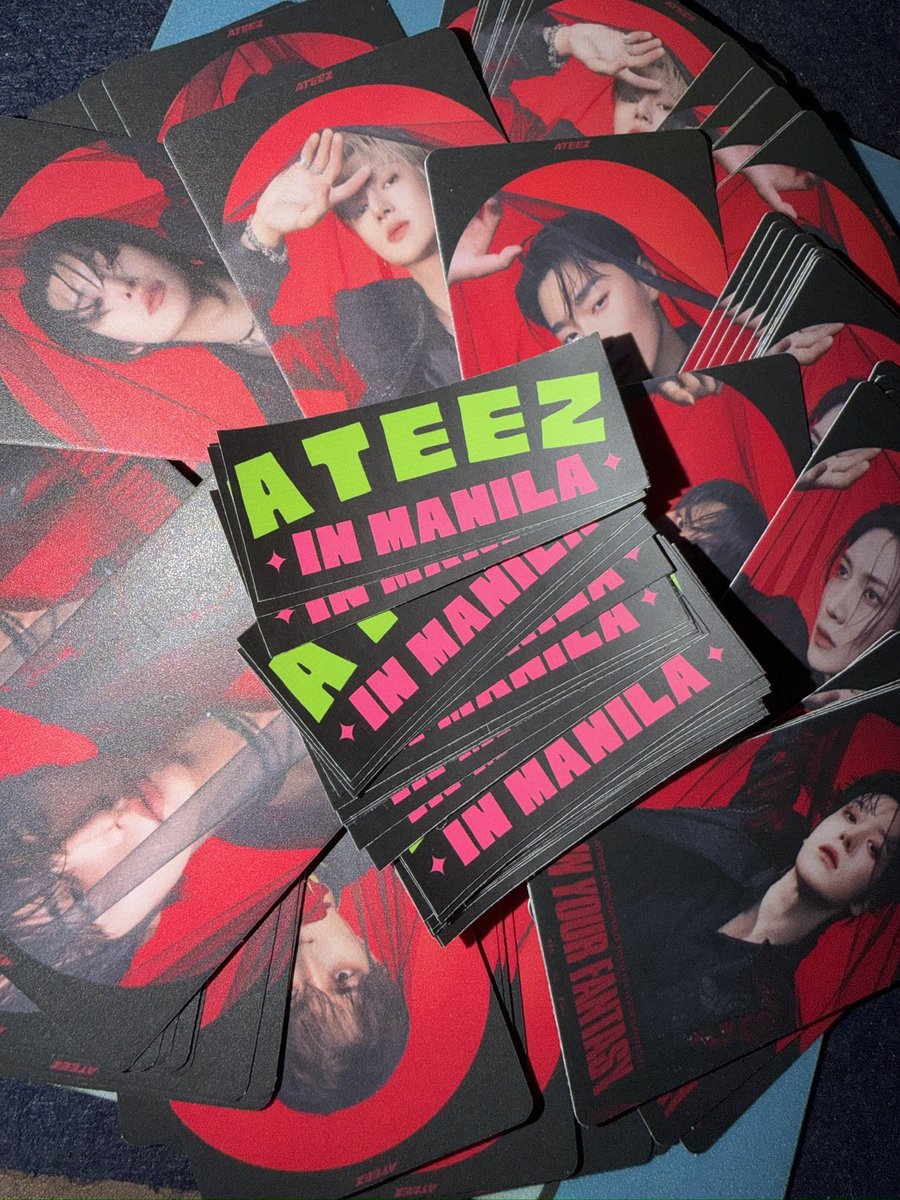 AjuNiceCarat23's tweet photo. ATEEZ IN YOUR FANTASY MANILA

STICKERS AND PCs freebies

⊹ like, retweet, &amp; follow 
⊹ ooen for trade. Just DM
⊹ 1:1 , limited quantity !
⊹ time tba on Dday

#ATEEZ #WORLD_TOUR #In_Your_Fantasy #에이티즈 #InYourFantasy_MNL https://t.co/bRecGBHKVZ