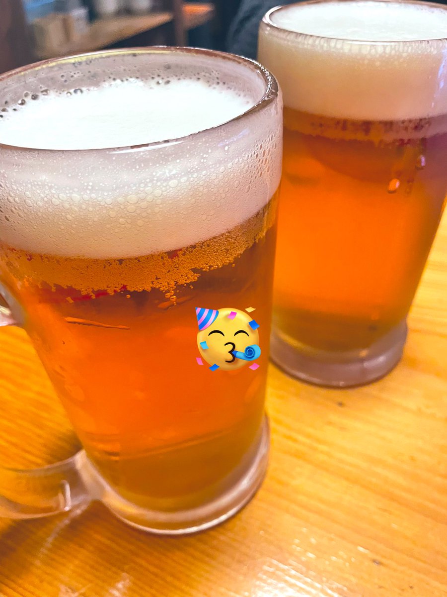 ずっと取り掛かってた仕事納品した！
優勝🍺！
お絵描きしたい😂