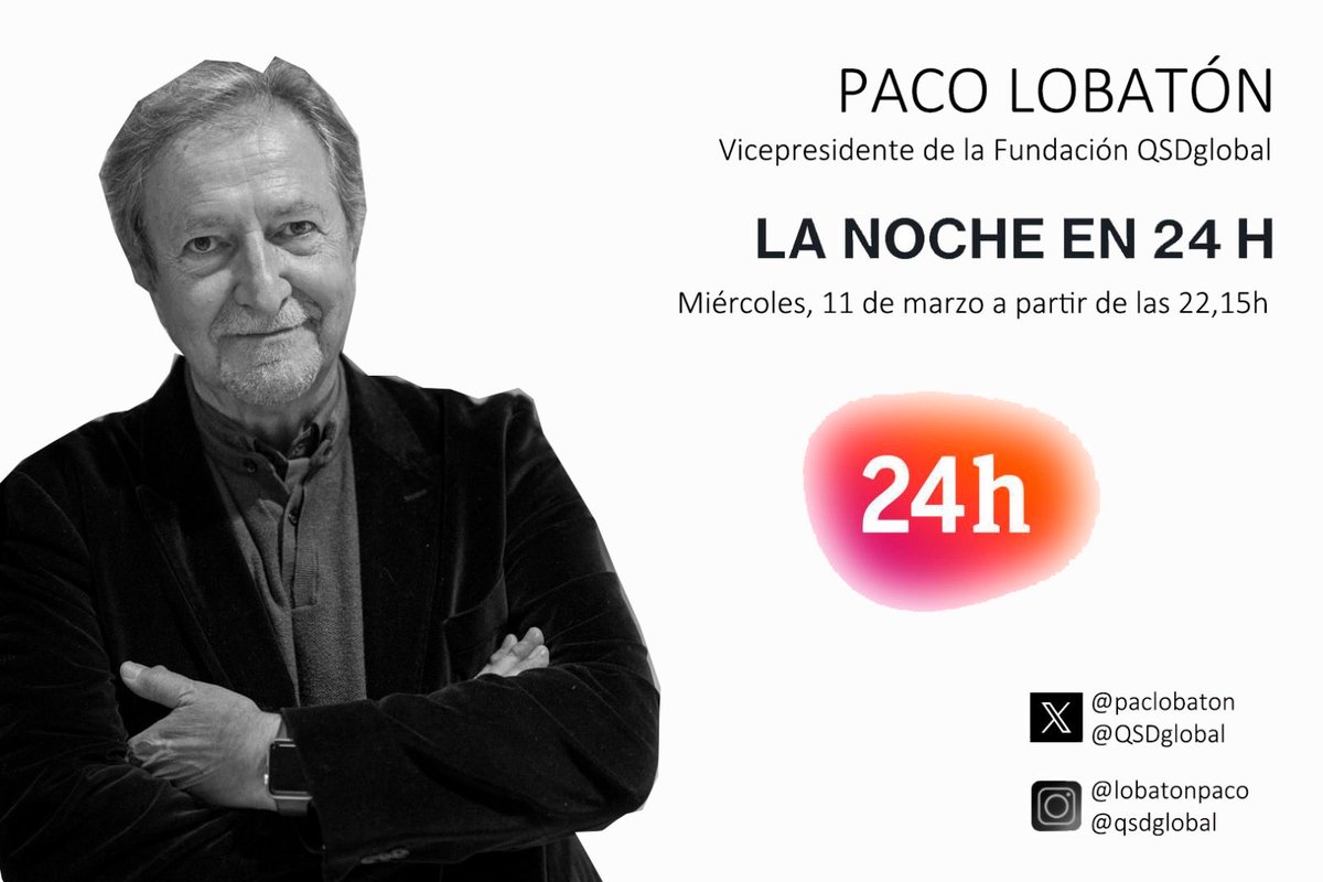 QSDglobal's tweet photo. Personas #desaparecidas

Esta noche @paclobaton será entrevistado en @Lanoche_24h 
con motivo del Día de las personas desaparecidas conmemorado el pasado lunes

Podrás seguirlo en directo aquí:

https://t.co/Mq7vTiQmKC https://t.co/q1d855cFl0