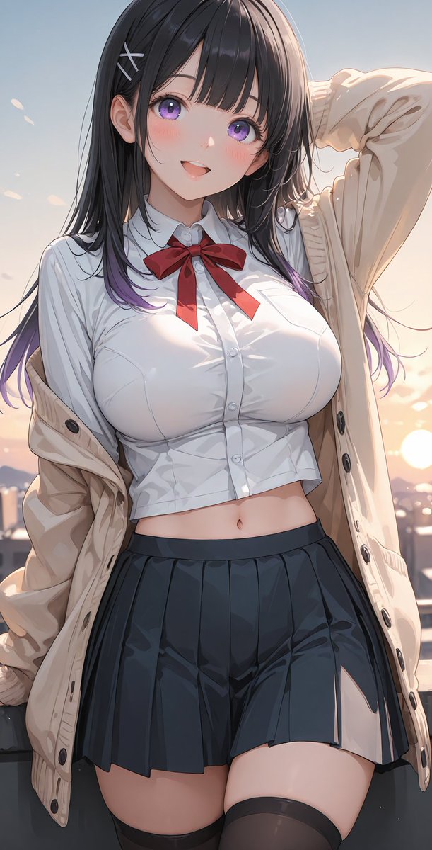 週真ん中頑張ったね～✨ らんちゃんとゆっくりしよっ♪ SFWillustration