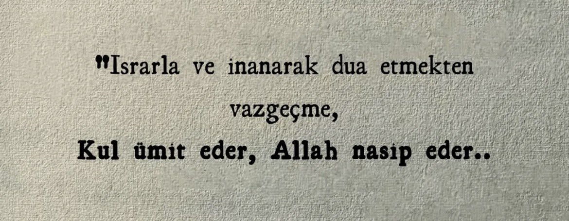 Allah nasip eder,