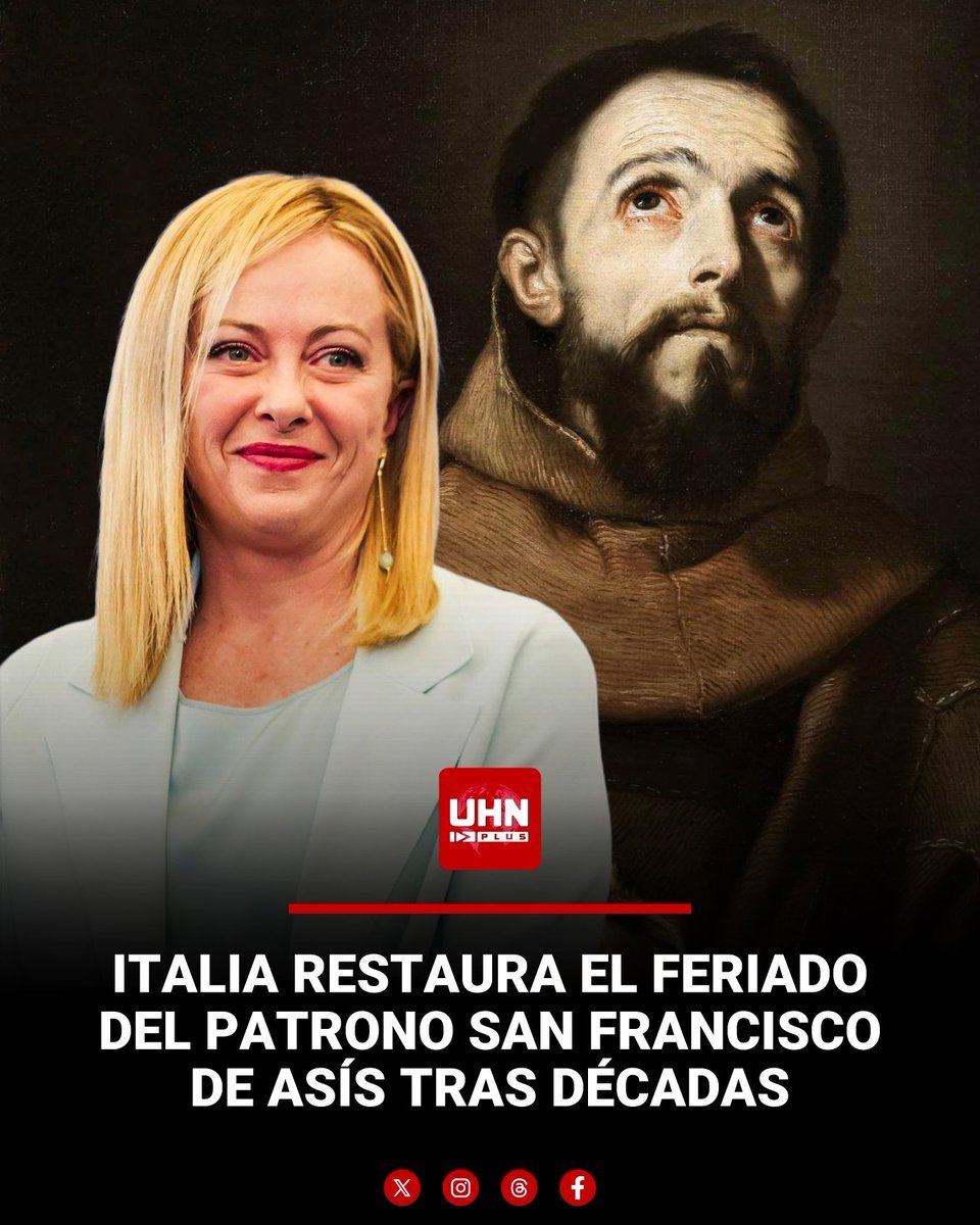 ViriCenturione's tweet photo. Italia restaura la fiesta de san francisco de Asís, patrón del país después de 50 años sin celebraciones. https://t.co/beg3S5k955