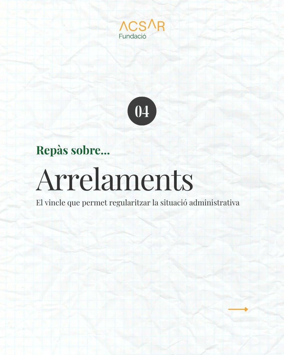 FundacioAcsar's tweet image. Hem publicat el segon #Repàs sobre els arrelaments, una via de regularització que reconeix els  vincles amb la comunitat i permet accedir a una autorització de  residència —i sovint també de treball.