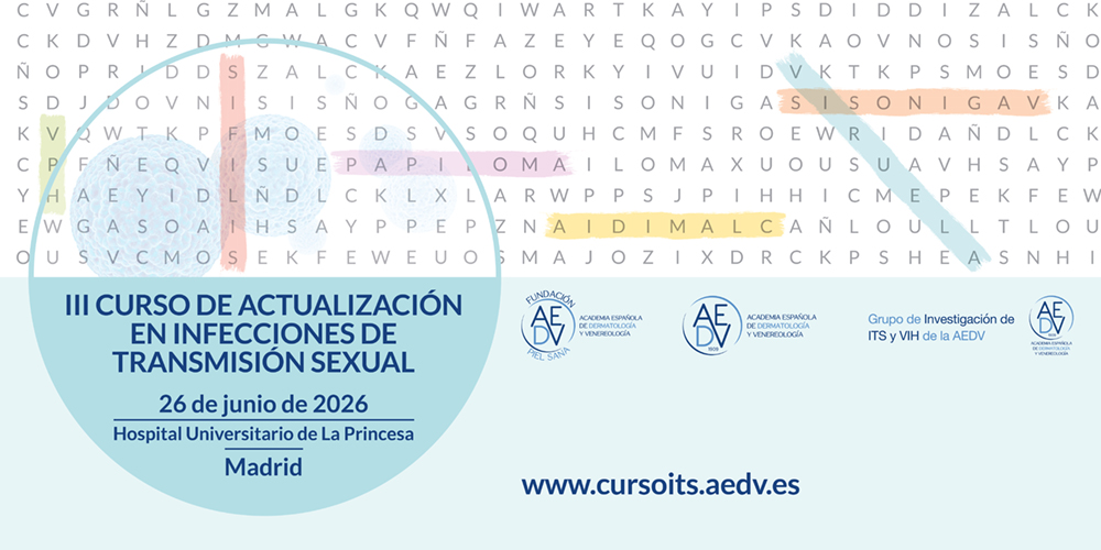 aedv_es's tweet photo. 📢 ¡Abrimos inscripciones para el III Curso de Actualización en Infecciones de Transmisión Sexual!

La AED, con el apoyo de su Grupo de ITS y VIH, impulsa esta formación presencial el 26 de junio en el Hospital Universitario de La Princesa (Madrid).

ℹ️ https://t.co/AoP1xXtVnc https://t.co/Tg8LQLWpGt