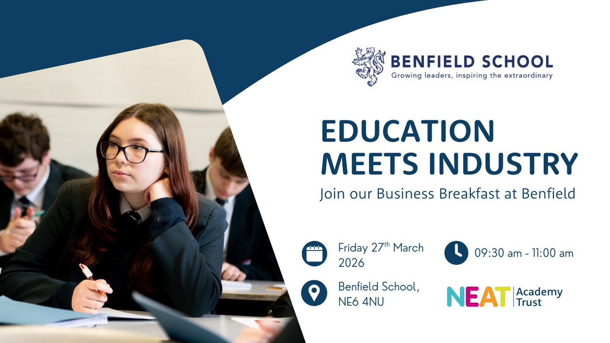 whitehouseps's tweet image. Stronger together 🤝 27 March | Benfield School Register 👉 forms.gle/qiAHuVuwisrCoG…

#CareersEducation 
#EmployerEngagement 
#WorkReadiness