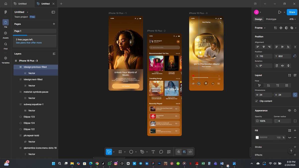 Jeremiah_Temi's tweet photo. This is me trying to create a music app for just Christian songs only, just something for my Christian brethren. Still working on it, guys. So, what do you think? https://t.co/EbTmb3m0qG