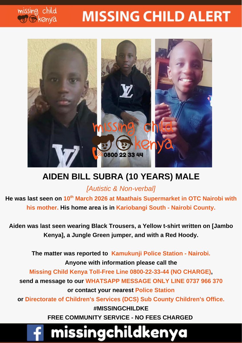 Missing Child Kenya Foundation tweet media
