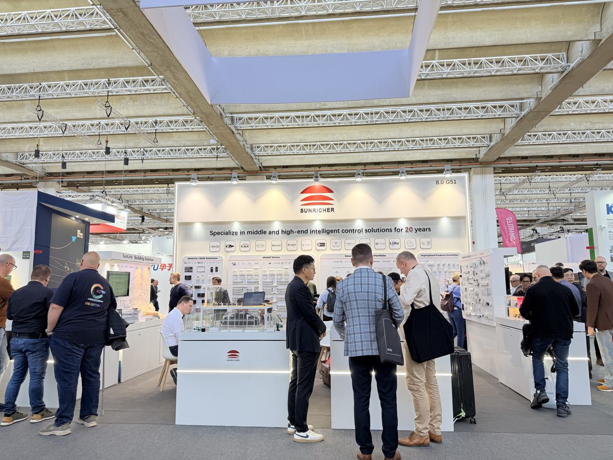 sunricher's tweet image. Day 4 at Light + Building 2026

Great to see the industry moving toward more interoperable, energy-efficient smart building solutions.

Come exchange ideas with us 👋

📍 Hall 8.0 · Booth G51

#LightandBuilding #SmartLighting #Sunricher