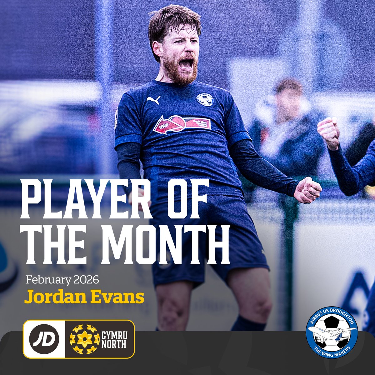 CymruLeagues's tweet photo. February's #JDCymruLeagues Player and Manager of the Month award winners! 🤩
