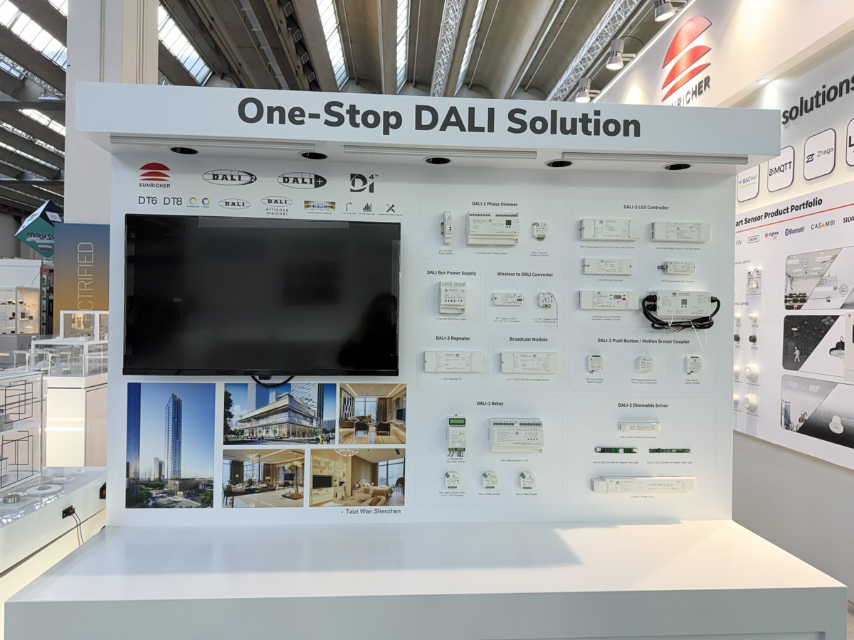 sunricher's tweet image. Day 4 at Light + Building 2026

Great to see the industry moving toward more interoperable, energy-efficient smart building solutions.

Come exchange ideas with us 👋

📍 Hall 8.0 · Booth G51

#LightandBuilding #SmartLighting #Sunricher